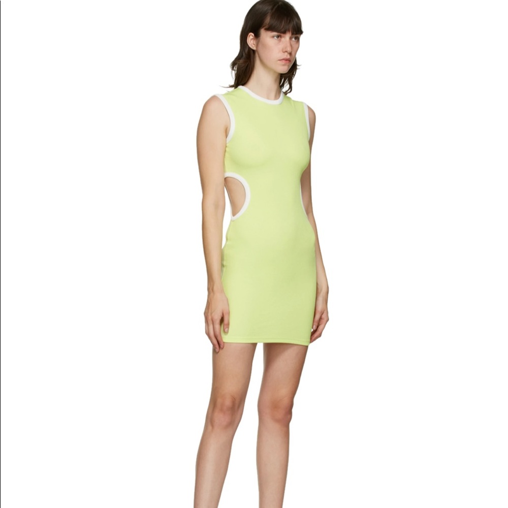 CHRISTOPHER ESBER SSENSE CUTOUT GREEN DRESS